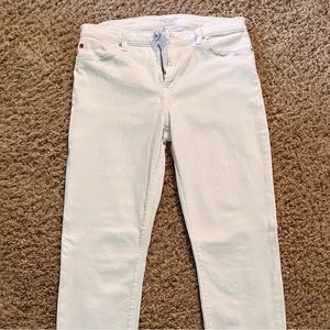 Hudson white skinny “Natalie” jeans
